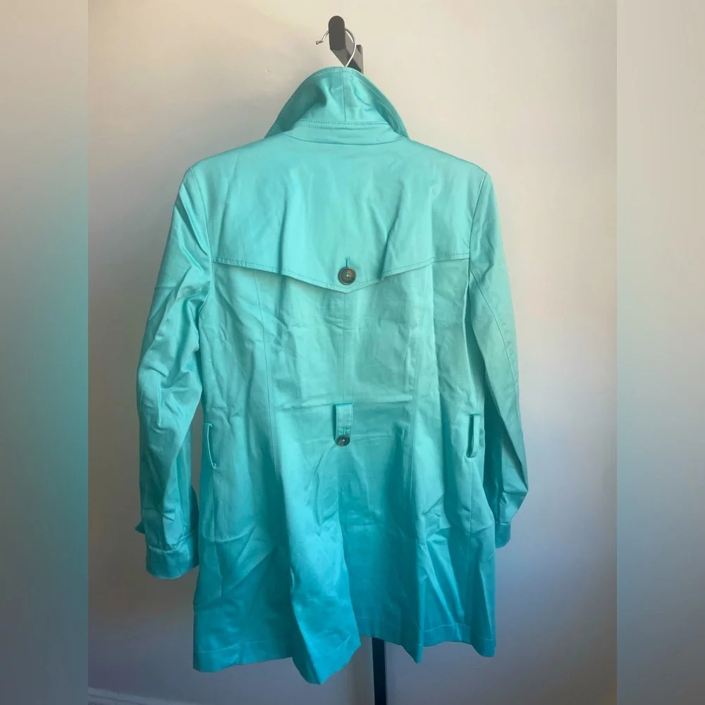 🌸NEW🌺 Brooks Brothers Beautiful Bold Trench Coat,No longer available in stores - Picture 9 of 15